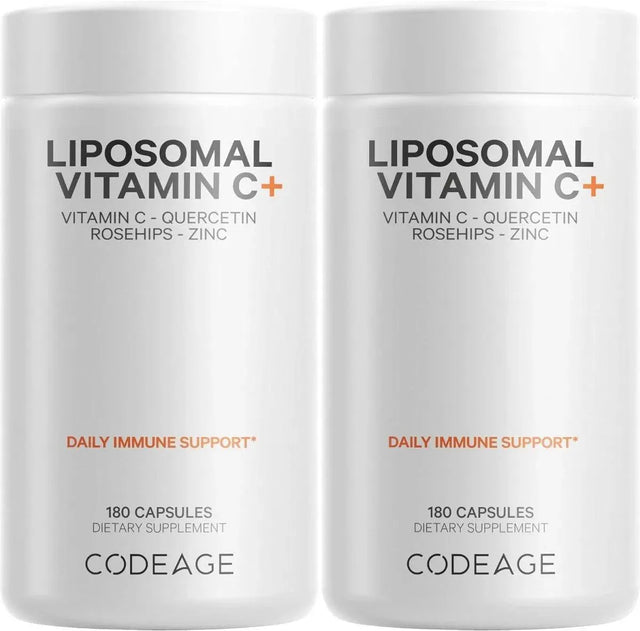 CODEAGE - Codeage Liposomal Vitamin C 1500Mg. with Zinc 180 Capsulas 2 Pack - The Red Vitamin MX - Suplementos Alimenticios - {{ shop.shopifyCountryName }}