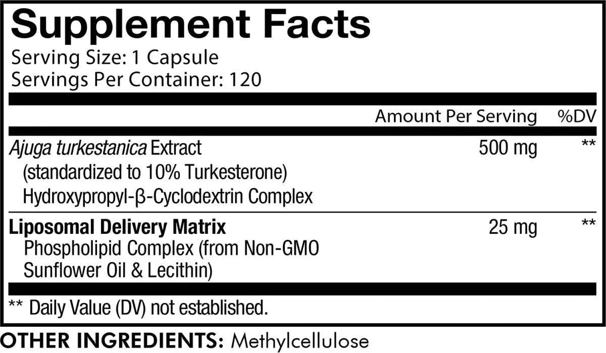 CODEAGE - Codeage Turkesterone 500Mg. 120 Capsulas - The Red Vitamin MX - Suplementos Alimenticios - {{ shop.shopifyCountryName }}