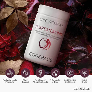 CODEAGE - Codeage Turkesterone 500Mg. 120 Capsulas - The Red Vitamin MX - Suplementos Alimenticios - {{ shop.shopifyCountryName }}