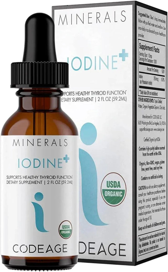 CODEAGE - Codeage USDA Organic Iodine Drops 59Ml. - The Red Vitamin MX - Suplementos Alimenticios - {{ shop.shopifyCountryName }}