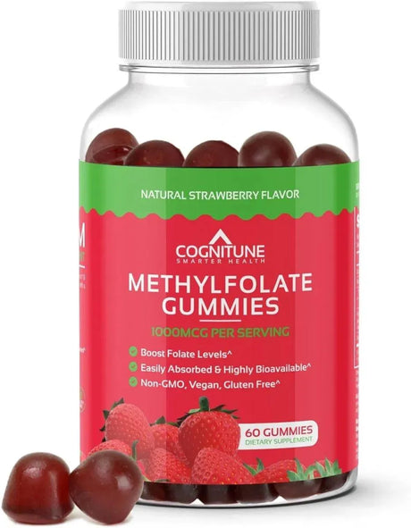 COGNITUNE - CogniTune Methylfolate Gummies 60 Gomitas - The Red Vitamin MX - Suplementos Alimenticios - {{ shop.shopifyCountryName }}