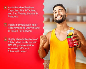 COGNITUNE - CogniTune Methylfolate Gummies 60 Gomitas - The Red Vitamin MX - Suplementos Alimenticios - {{ shop.shopifyCountryName }}