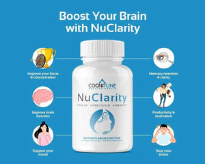 COGNITUNE - CogniTune NuClarity Premium Nootropic Brain Supplement 60 Capsulas - The Red Vitamin MX - Suplementos Alimenticios - {{ shop.shopifyCountryName }}