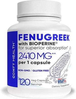 COMFY HEALTH - Comfy Health Fenugreek 2410Mg. 120 Capsulas - The Red Vitamin MX - Suplementos Alimenticios - {{ shop.shopifyCountryName }}