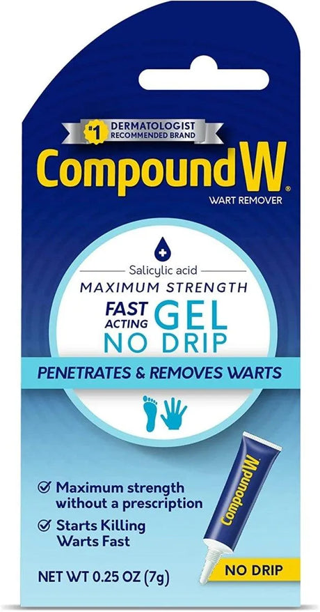 COMPOUND W - Compound W Maximum Strength Fast Acting Gel Wart Remover 7G. - The Red Vitamin MX - Removedor De Verrugas - {{ shop.shopifyCountryName }}