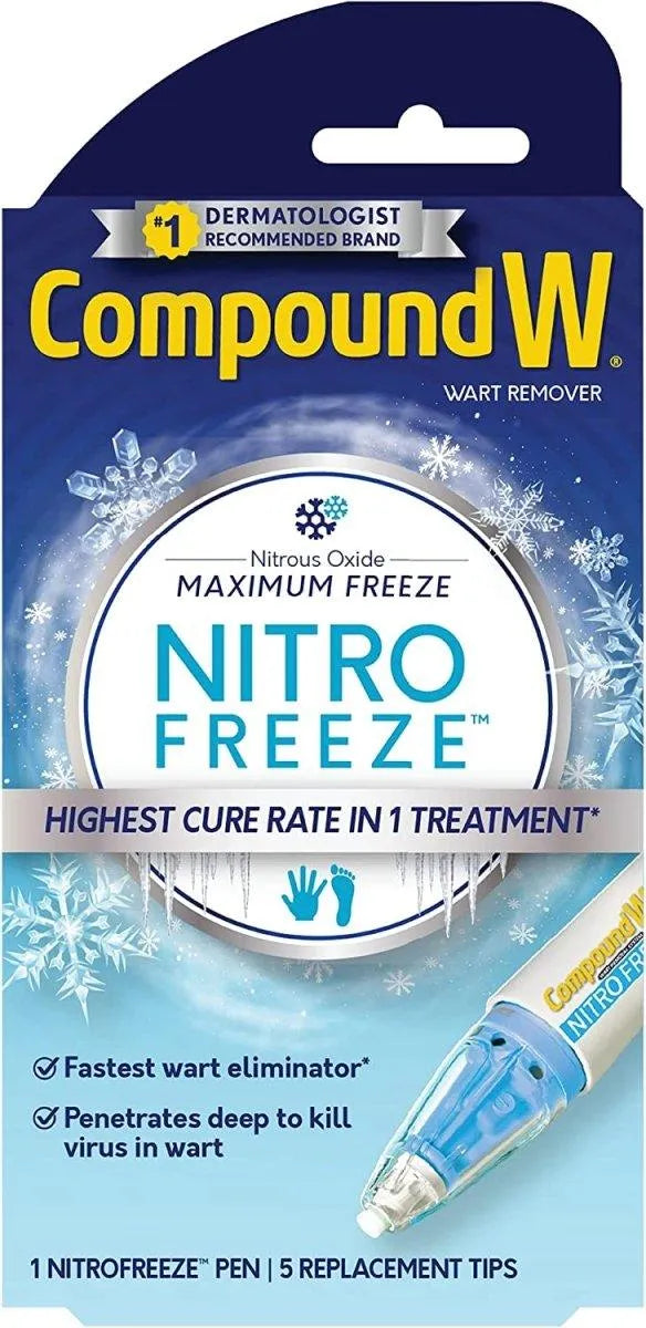 COMPOUND W - Compound W Nitrofreeze Wart Removal 1 Pluma & 5 Puntas Reemplazables - The Red Vitamin MX - Removedor De Verrugas - {{ shop.shopifyCountryName }}