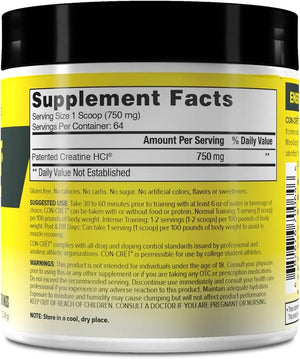 CON-CRET - CON-CRET Patented Creatine HCl Powder 64 Servicios 48Gr. - The Red Vitamin MX - Suplementos Alimenticios - {{ shop.shopifyCountryName }}