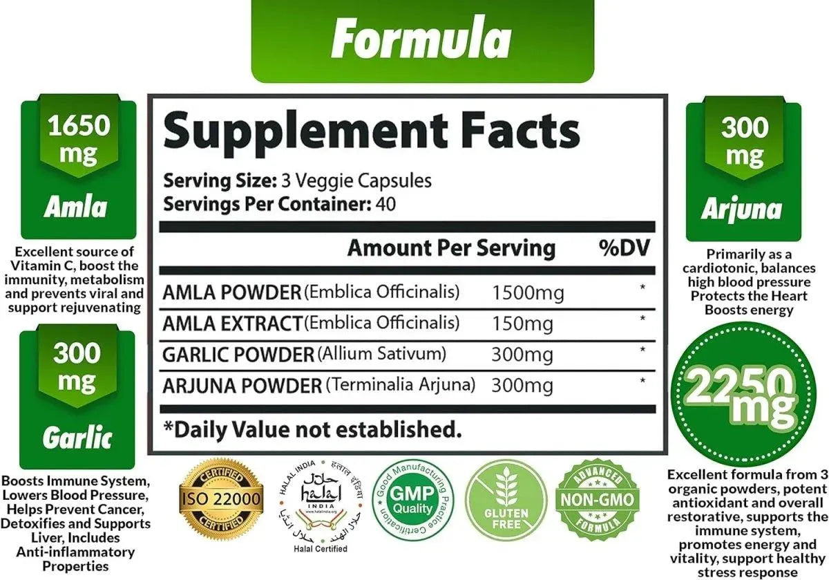CONA NATURE - Cona Nature Organic Amla 2250Mg. 120 Capsulas - The Red Vitamin MX - Suplementos Alimenticios - {{ shop.shopifyCountryName }}