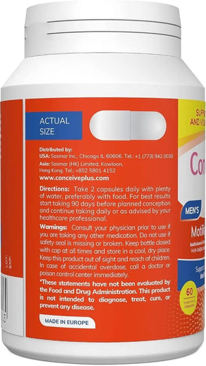 CONCEIVE PLUS - CONCEIVE PLUS Motility Prime Male Fertility Supplement 60 Capsulas - The Red Vitamin MX - Suplementos Alimenticios - {{ shop.shopifyCountryName }}