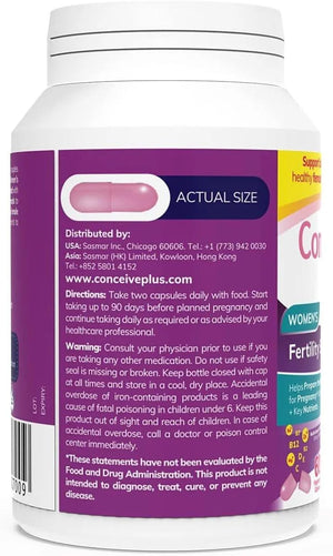 CONCEIVE PLUS - CONCEIVE PLUS Womens Fertility Support 60 Capsulas - The Red Vitamin MX - Suplementos Alimenticios - {{ shop.shopifyCountryName }}