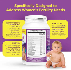 CONCEIVE PLUS - CONCEIVE PLUS Womens Fertility Support 60 Capsulas - The Red Vitamin MX - Suplementos Alimenticios - {{ shop.shopifyCountryName }}