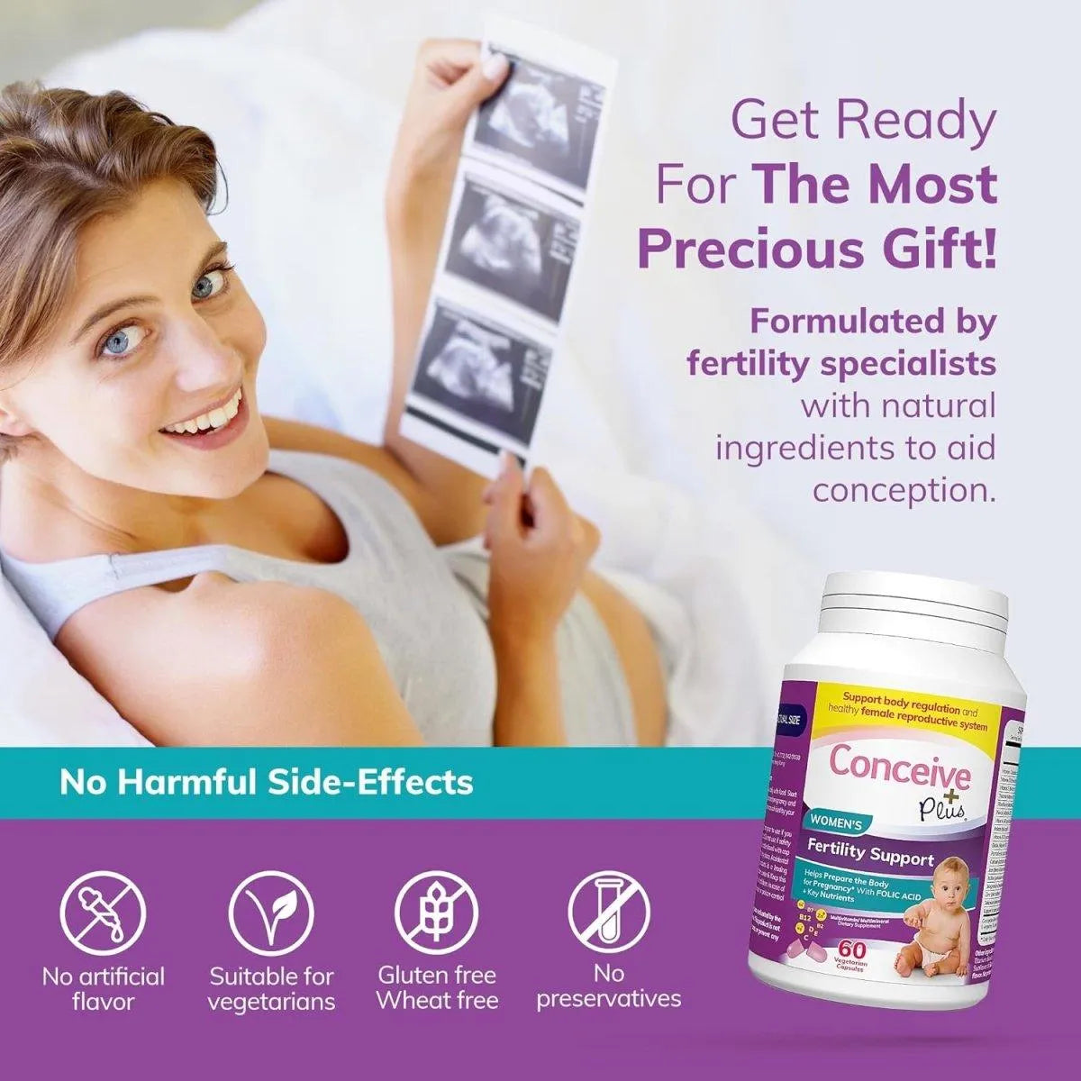 CONCEIVE PLUS - CONCEIVE PLUS Womens Fertility Support 60 Capsulas - The Red Vitamin MX - Suplementos Alimenticios - {{ shop.shopifyCountryName }}