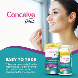 CONCEIVE PLUS - CONCEIVE PLUS Womens Ovulation Support 120 Capsulas - The Red Vitamin MX - Suplementos Alimenticios - {{ shop.shopifyCountryName }}