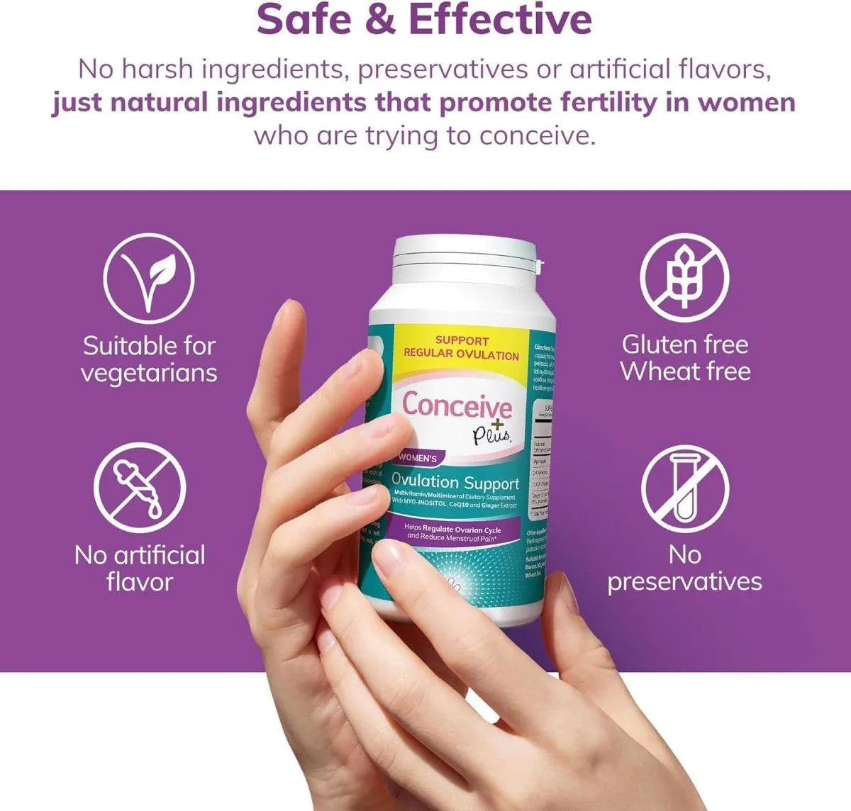 CONCEIVE PLUS - CONCEIVE PLUS Womens Ovulation Support 120 Capsulas - The Red Vitamin MX - Suplementos Alimenticios - {{ shop.shopifyCountryName }}