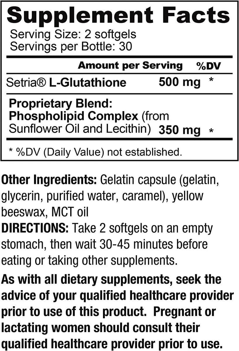 CORE MED SCIENCE - Core Med Science Liposomal Glutathione 500Mg. 60 Capsulas Blandas - The Red Vitamin MX - Suplementos Alimenticios - {{ shop.shopifyCountryName }}