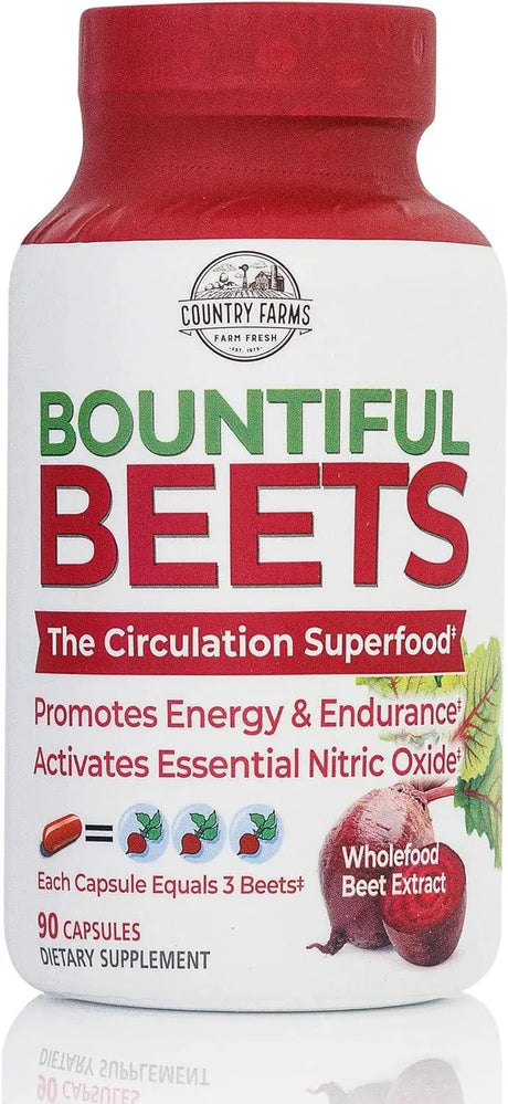 COUNTRY FARMS - Country Farms Bountiful Beets 90 Capsulas - The Red Vitamin MX - Suplementos Alimenticios - {{ shop.shopifyCountryName }}