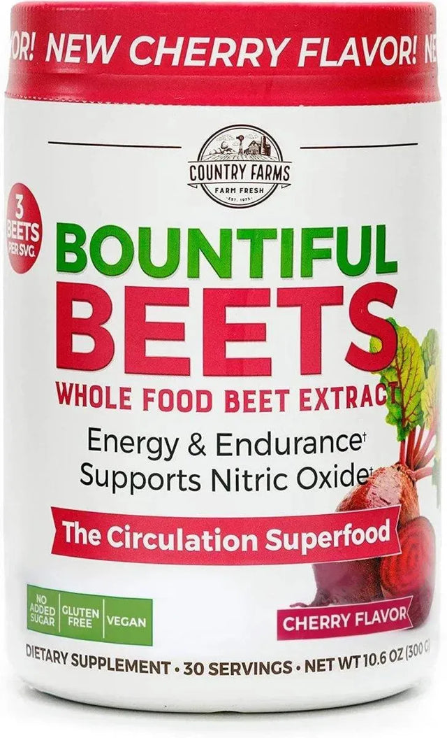 COUNTRY FARMS - Country Farms Bountiful Beets Powder 300Gr. - The Red Vitamin MX - Suplementos Alimenticios - {{ shop.shopifyCountryName }}