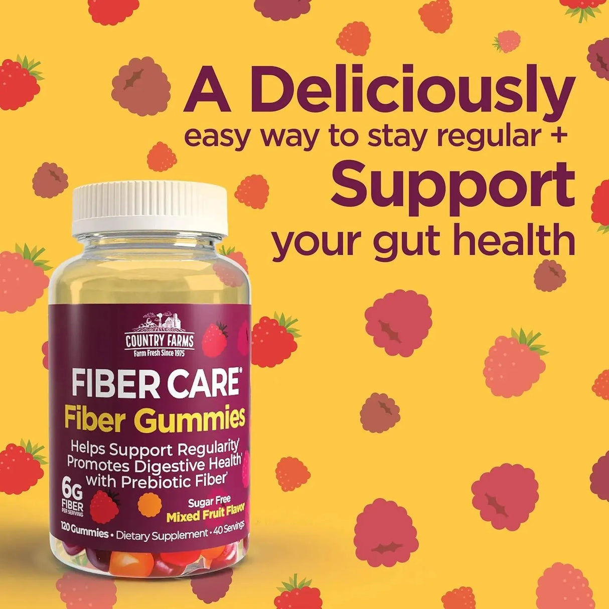 COUNTRY FARMS - Country Farms Fiber Care Prebiotic Gummies 120 Gomitas - The Red Vitamin MX - Suplementos Alimenticios - {{ shop.shopifyCountryName }}