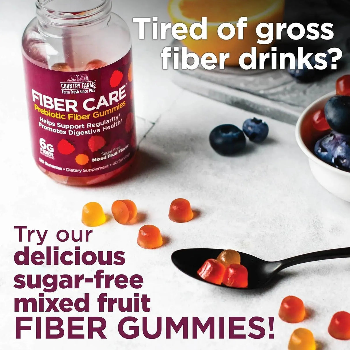 COUNTRY FARMS - Country Farms Fiber Care Prebiotic Gummies 120 Gomitas - The Red Vitamin MX - Suplementos Alimenticios - {{ shop.shopifyCountryName }}