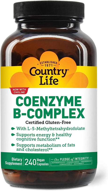 COUNTRY LIFE - Country Life Coenzyme B Complex 240 Capsulas - The Red Vitamin MX - Suplementos Alimenticios - {{ shop.shopifyCountryName }}