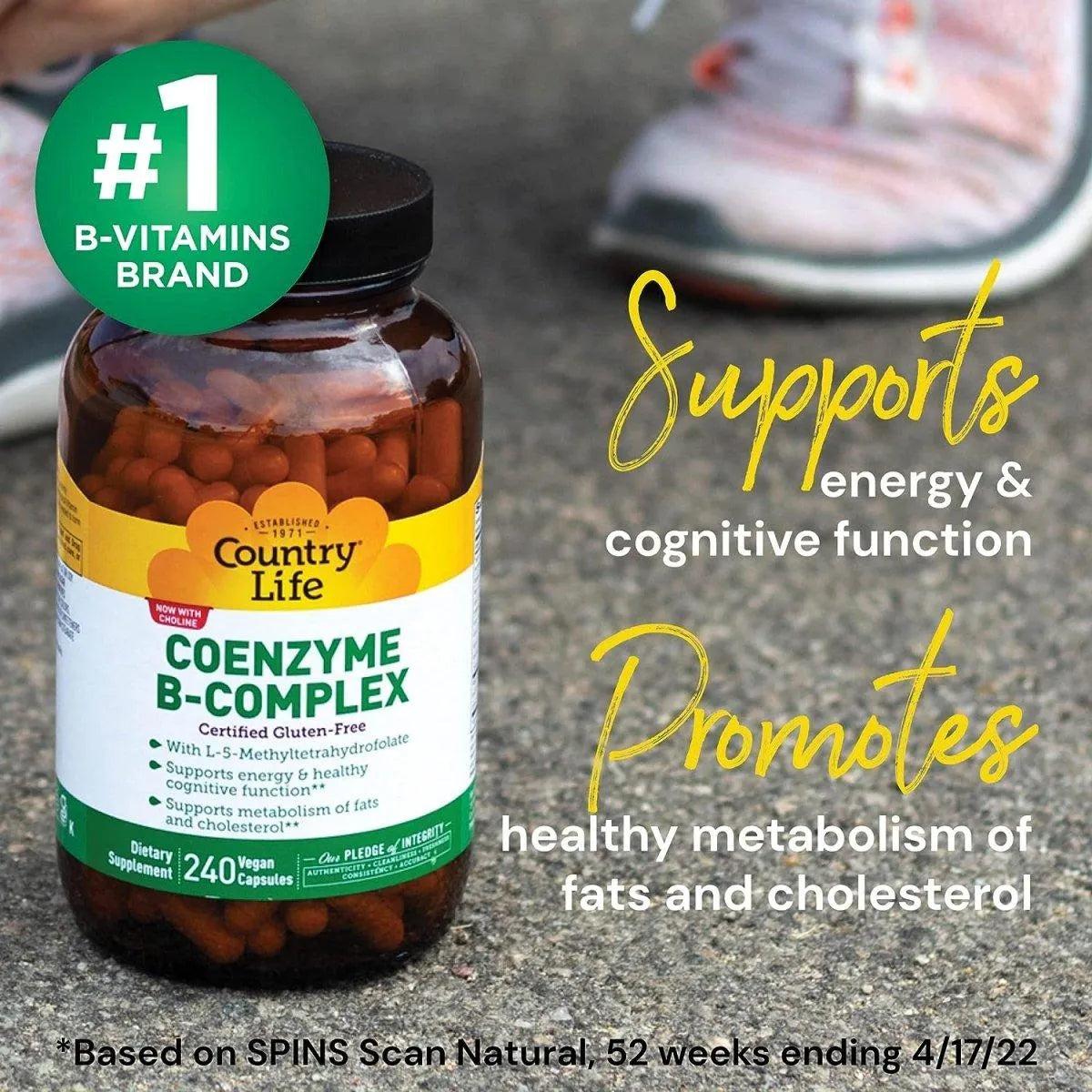 COUNTRY LIFE - Country Life Coenzyme B-Complex Vitamin 120 Capsulas - The Red Vitamin MX - Suplementos Alimenticios - {{ shop.shopifyCountryName }}