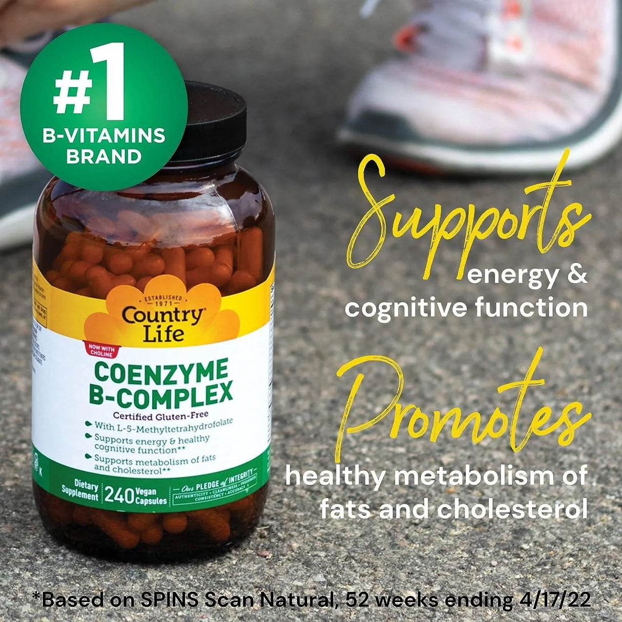 COUNTRY LIFE - Country Life Coenzyme B-Complex Vitamin 60 Capsulas - The Red Vitamin MX - Suplementos Alimenticios - {{ shop.shopifyCountryName }}