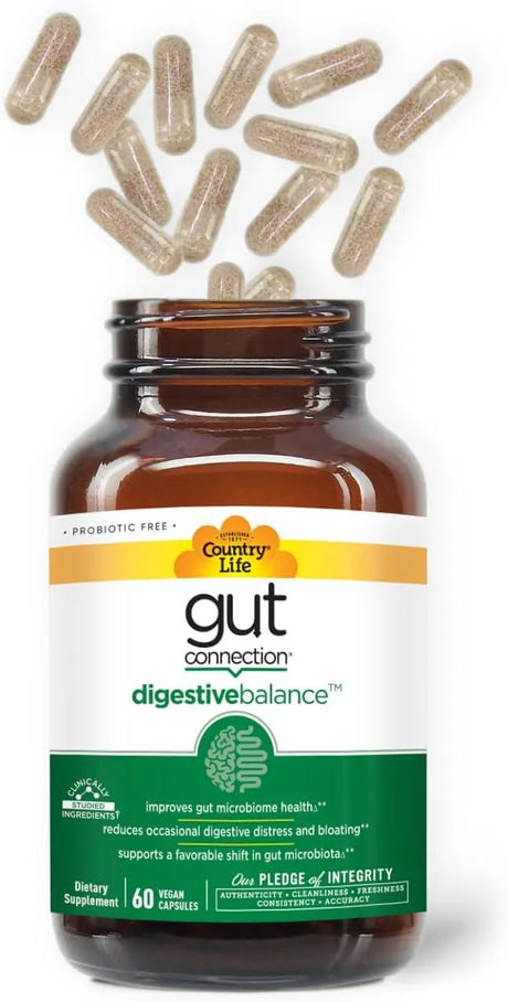 COUNTRY LIFE - Country Life Digestive Gut Connection 60 Capsulas - The Red Vitamin MX - Suplementos Alimenticios - {{ shop.shopifyCountryName }}