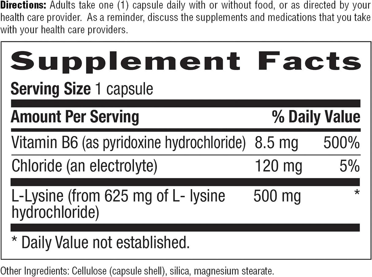 COUNTRY LIFE - Country Life L-Lysine 500Mg. 250 Capsulas - The Red Vitamin MX - Suplementos Alimenticios - {{ shop.shopifyCountryName }}