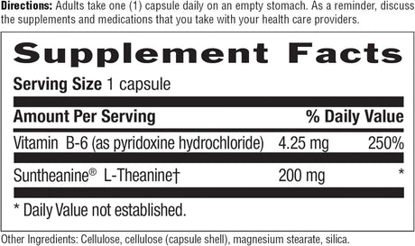 COUNTRY LIFE - Country Life L-Theanine 200Mg. 30 Capsulas - The Red Vitamin MX - Suplementos Alimenticios - {{ shop.shopifyCountryName }}