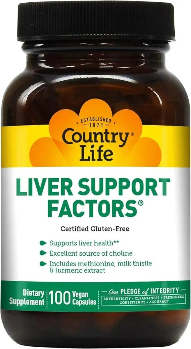 COUNTRY LIFE - Country Life Liver Support Factors 100 Capsulas - The Red Vitamin MX - Suplementos Alimenticios - {{ shop.shopifyCountryName }}