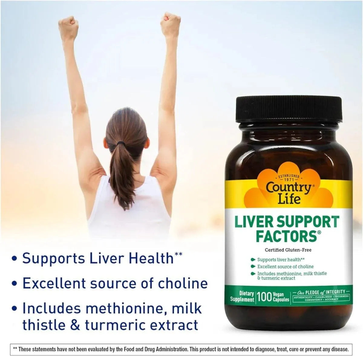 COUNTRY LIFE - Country Life Liver Support Factors 100 Capsulas - The Red Vitamin MX - Suplementos Alimenticios - {{ shop.shopifyCountryName }}