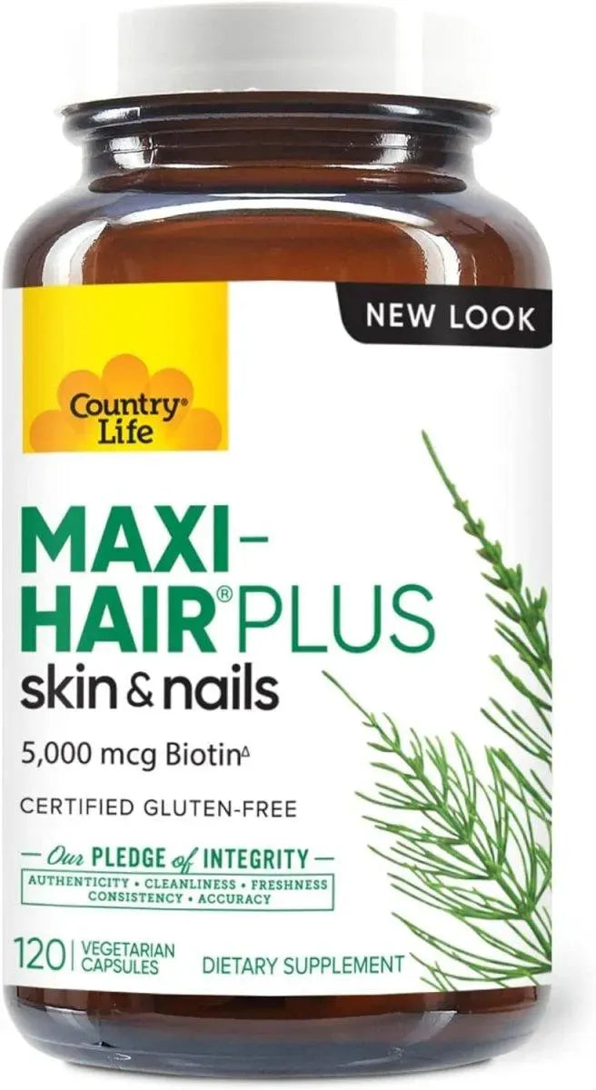 COUNTRY LIFE - Country Life Maxi-Hair Plus 120 Capsulas - The Red Vitamin MX - Suplementos Alimenticios - {{ shop.shopifyCountryName }}