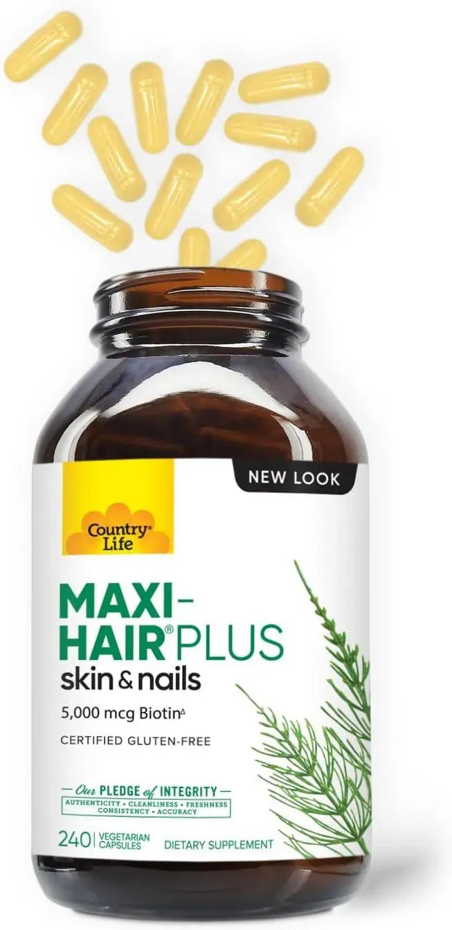 COUNTRY LIFE - Country Life Maxi-Hair Plus 240 Capsulas - The Red Vitamin MX - Suplementos Alimenticios - {{ shop.shopifyCountryName }}