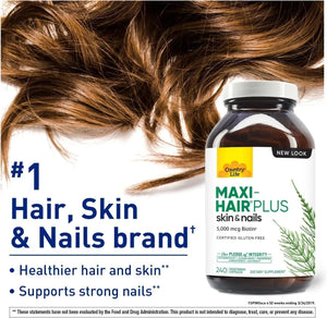 COUNTRY LIFE - Country Life Maxi-Hair Plus 240 Capsulas - The Red Vitamin MX - Suplementos Alimenticios - {{ shop.shopifyCountryName }}