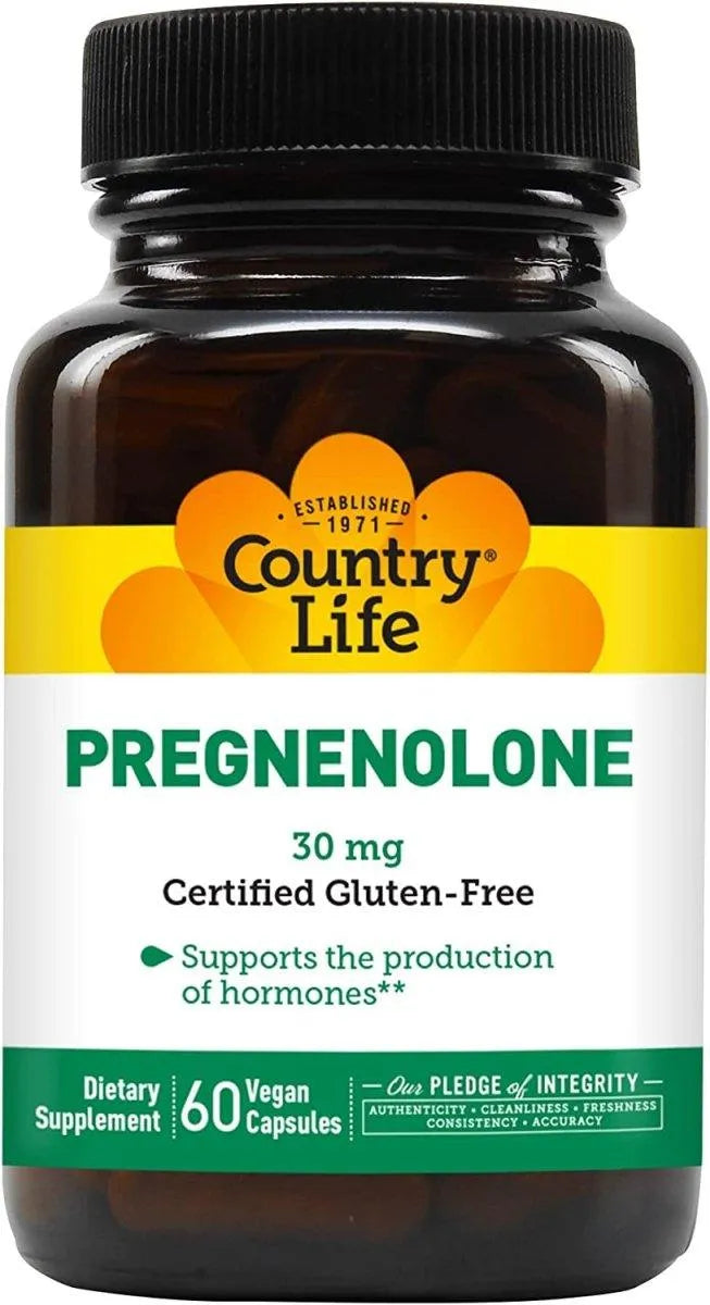 COUNTRY LIFE - Country Life Pregnenolone 30Mg. 60 Capsulas - The Red Vitamin MX - Suplementos Alimenticios - {{ shop.shopifyCountryName }}