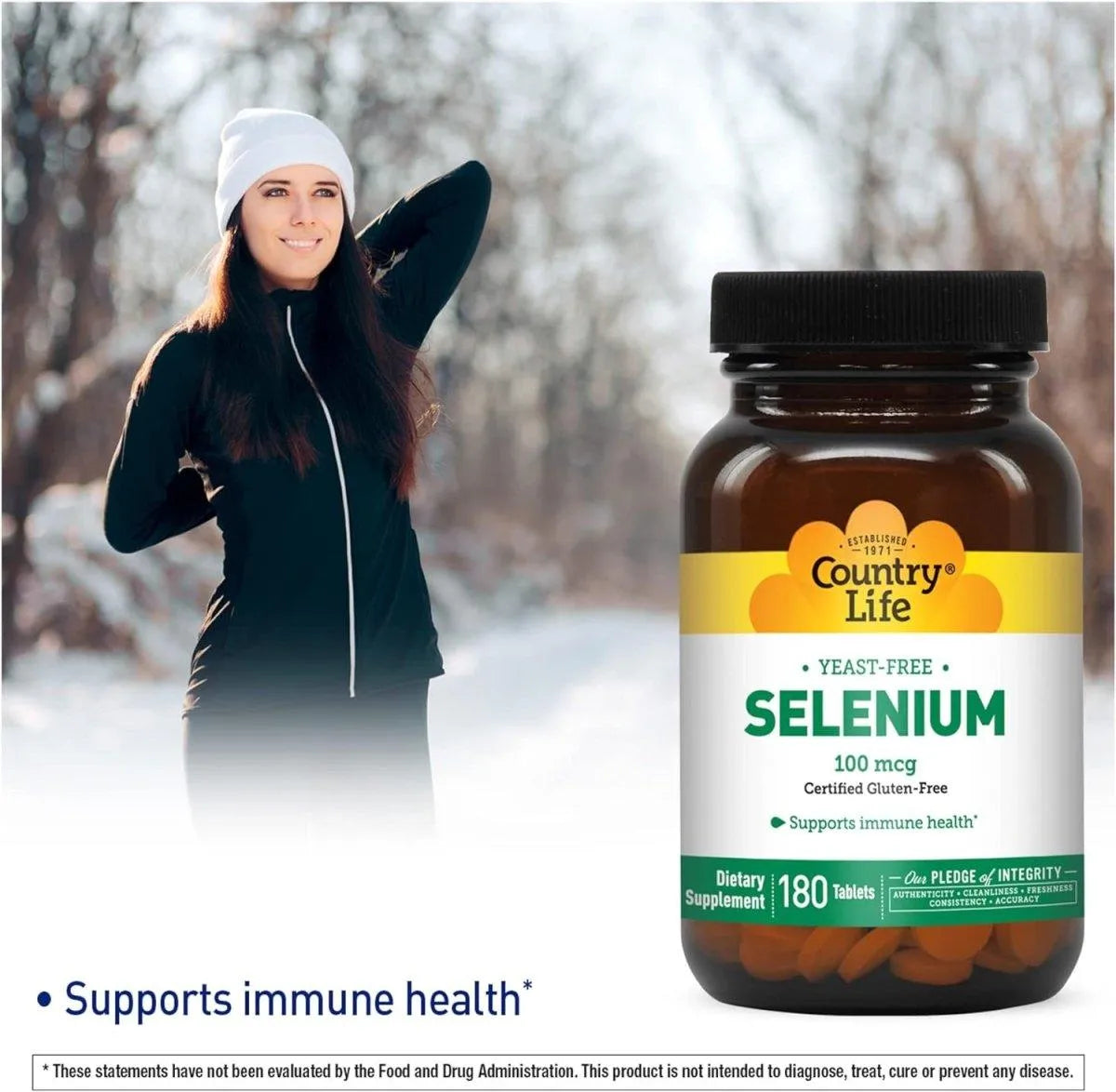 COUNTRY LIFE - Country Life Selenium 100mcg 180 Tabletas - The Red Vitamin MX - Suplementos Alimenticios - {{ shop.shopifyCountryName }}