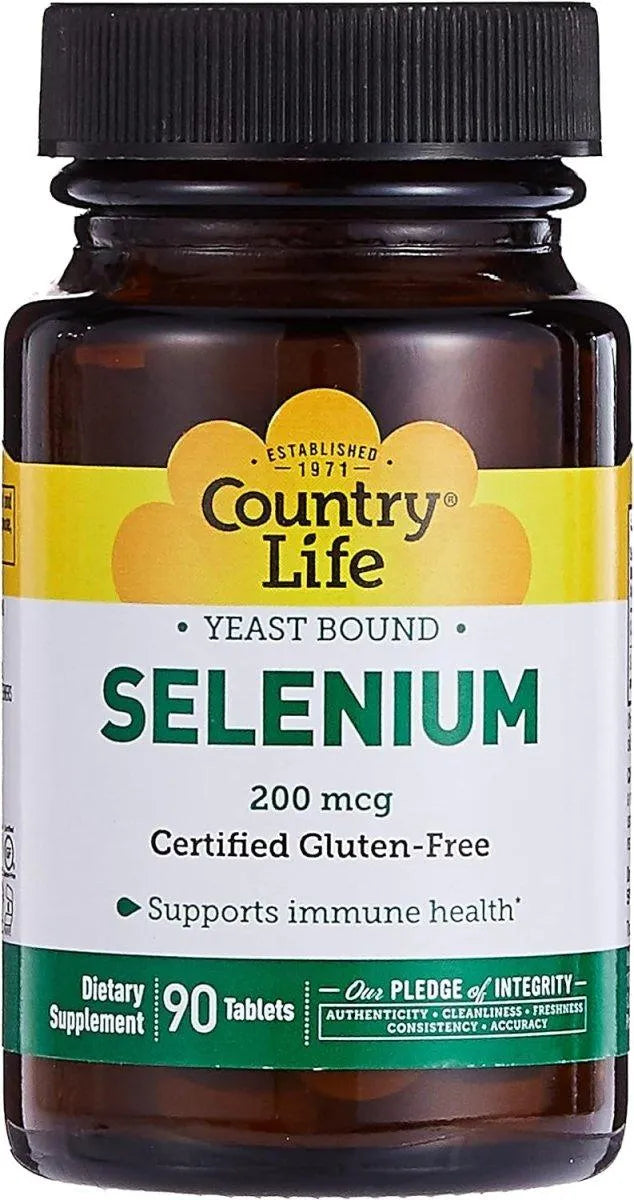 COUNTRY LIFE - Country Life Selenium 200mcg 90 Tabletas - The Red Vitamin MX - Suplementos Alimenticios - {{ shop.shopifyCountryName }}