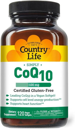 COUNTRY LIFE - Country Life Simply CoQ10 100Mg. 120 Capsulas Blandas - The Red Vitamin MX - Suplementos Alimenticios - {{ shop.shopifyCountryName }}