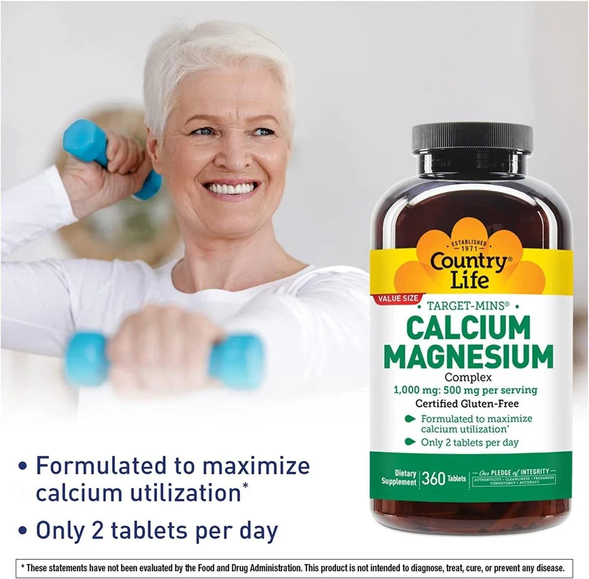 COUNTRY LIFE - Country Life Target Mins Calcium Magnesium Complex 360 Tabletas - The Red Vitamin MX - Suplementos Alimenticios - {{ shop.shopifyCountryName }}