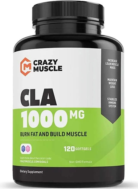 CRAZY MUSCLE - Crazy Muscle Keto Friendly CLA Supplement 120 Capsulas Blandas - The Red Vitamin MX - Suplementos Alimenticios - {{ shop.shopifyCountryName }}