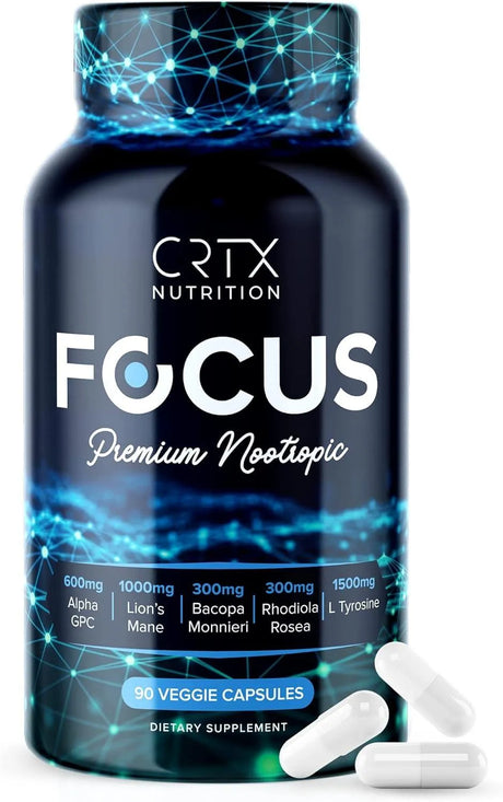 CRTX NUTRITION - CRTX Nutrition Focus Nootropic Brain Supplement 90 Capsulas - The Red Vitamin MX - Suplementos Alimenticios - {{ shop.shopifyCountryName }}