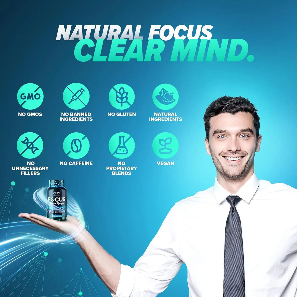 CRTX NUTRITION - CRTX Nutrition Focus Nootropic Brain Supplement 90 Capsulas - The Red Vitamin MX - Suplementos Alimenticios - {{ shop.shopifyCountryName }}