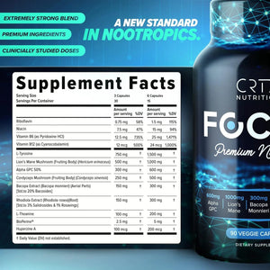 CRTX NUTRITION - CRTX Nutrition Focus Nootropic Brain Supplement 90 Capsulas - The Red Vitamin MX - Suplementos Alimenticios - {{ shop.shopifyCountryName }}