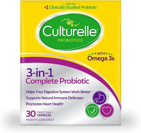 CULTURELLE - Culturelle 3-in-1 Complete Probiotic Daily Formula 30 Capsulas - The Red Vitamin MX - Suplementos Alimenticios - {{ shop.shopifyCountryName }}