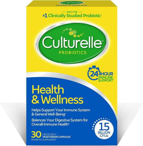 CULTURELLE - Culturelle Health & Wellness Daily Probiotic 30 Capsulas - The Red Vitamin MX - Suplementos Alimenticios - {{ shop.shopifyCountryName }}