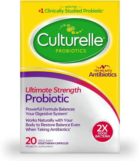 CULTURELLE - Culturelle Ultimate Strength Probiotic 20 Capsulas - The Red Vitamin MX - Suplementos Alimenticios - {{ shop.shopifyCountryName }}