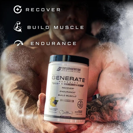 CUTLER NUTRITION - Cutler Nutrition Generate EAA and BCAA Powder BlackBerry Lemonade 30 Servicios 330Gr. - The Red Vitamin MX - Suplementos Alimenticios - {{ shop.shopifyCountryName }}