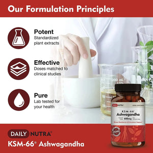 DAILYNUTRA - DailyNutra KSM-66 Ashwagandha 600Mg. 90 Capsulas - The Red Vitamin MX - Suplementos Alimenticios - {{ shop.shopifyCountryName }}