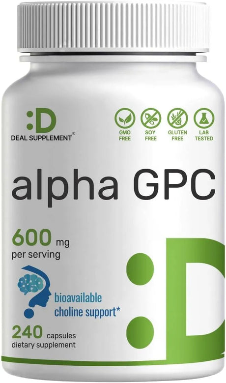 DEAL SUPPLEMENT - Deal Supplement Alpha GPC 600Mg. 240 Capsulas - The Red Vitamin MX - Suplementos Alimenticios - {{ shop.shopifyCountryName }}