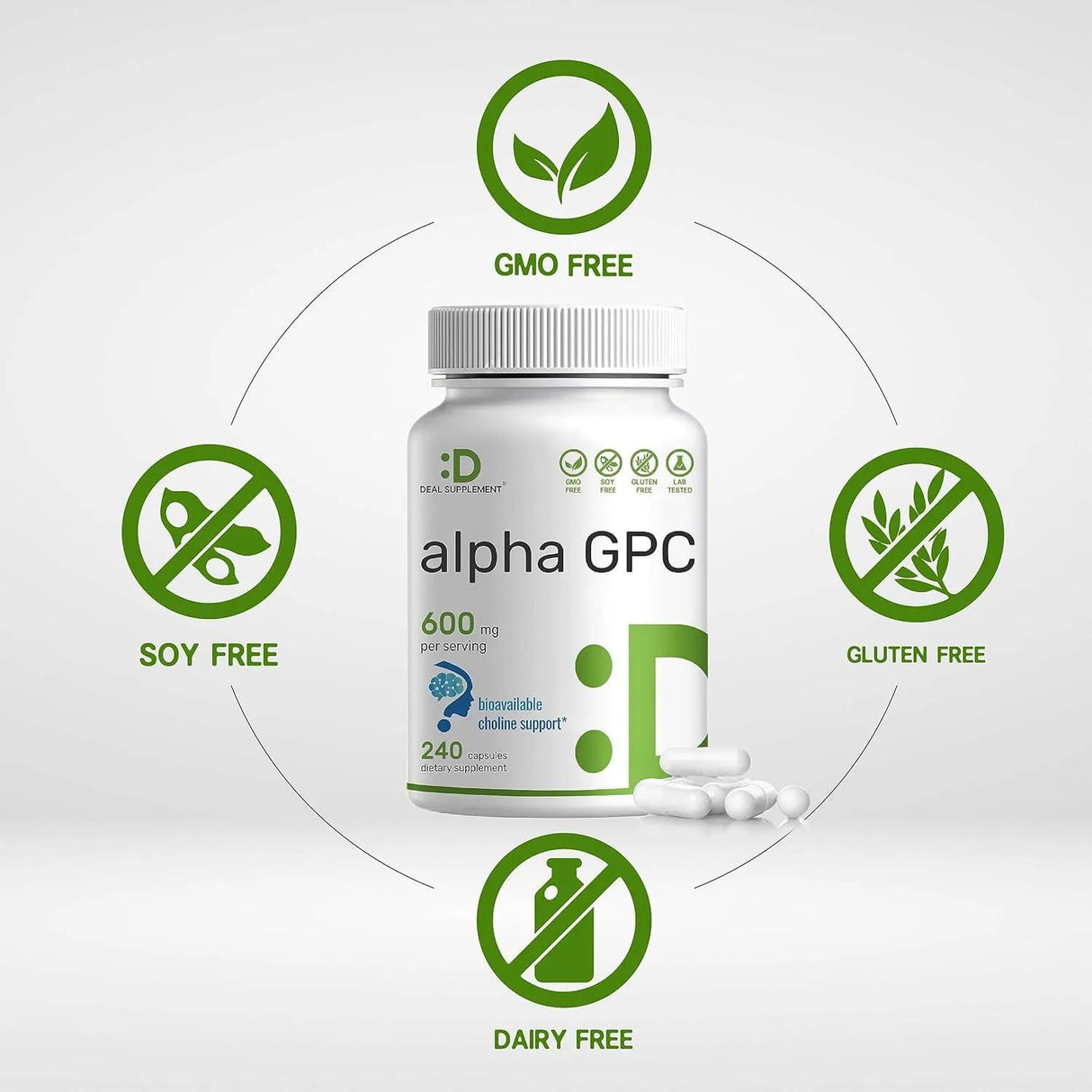 DEAL SUPPLEMENT - Deal Supplement Alpha GPC 600Mg. 240 Capsulas - The Red Vitamin MX - Suplementos Alimenticios - {{ shop.shopifyCountryName }}